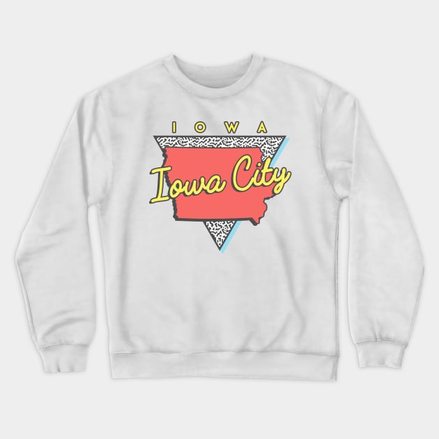 Iowa City Iowa Triangle Crewneck Sweatshirt by manifest